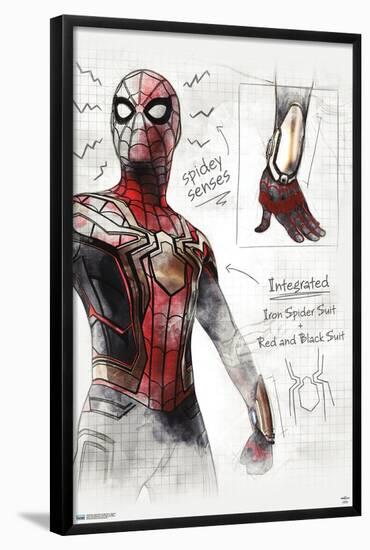 Marvel Spider-Man: No Way Home - Sketches-Trends International-Framed Poster