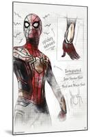 Marvel Spider-Man: No Way Home - Sketches-Trends International-Mounted Poster