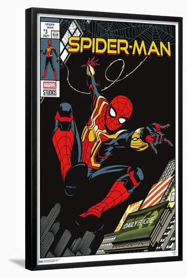 Marvel Spider-Man: No Way Home - Swinging Comic-Trends International-Framed Poster