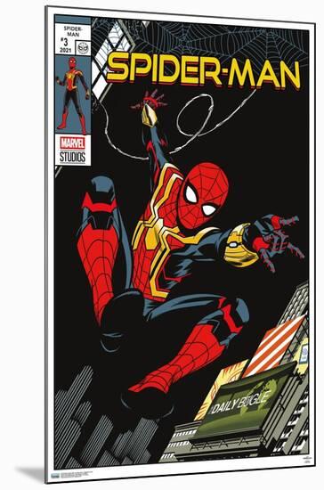 Marvel Spider-Man: No Way Home - Swinging Comic-Trends International-Mounted Poster