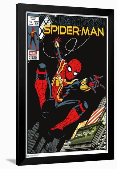 Marvel Spider-Man: No Way Home - Swinging Comic-Trends International-Framed Poster