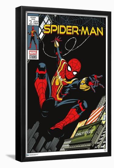 Marvel Spider-Man: No Way Home - Swinging Comic-Trends International-Framed Poster