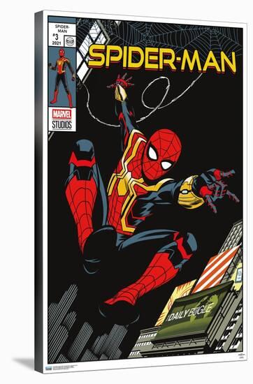 Marvel Spider-Man: No Way Home - Swinging Comic-Trends International-Stretched Canvas