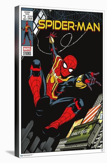 Marvel Spider-Man: No Way Home - Swinging Comic-Trends International-Stretched Canvas