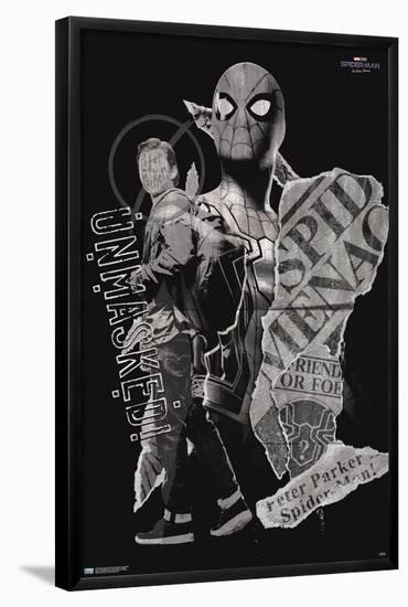 Marvel Spider-Man: No Way Home - Unmasked-Trends International-Framed Poster