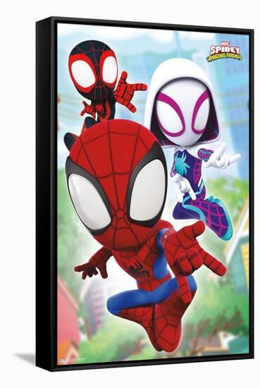 Marvel Spidey and His Amazing Friends - Webs-Trends International-Framed Stretched Canvas