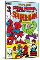 Marvel Tails: Spider-Ham No.1 Cover: Spider-Ham, Captain Americat and Hulkbunny Flying-Mark Armstrong-Mounted Poster