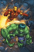 Marvel Team-Up No.4 Cover: Hulk and Iron Man-Scott Kolins-Lamina Framed Poster