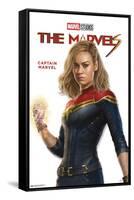 Marvel The Marvels - Captain Marvel Feature Series-Trends International-Framed Stretched Canvas