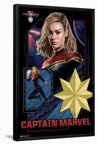 Marvel The Marvels - Captain Marvel-Trends International-Framed Poster