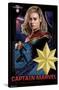 Marvel The Marvels - Captain Marvel-Trends International-Stretched Canvas