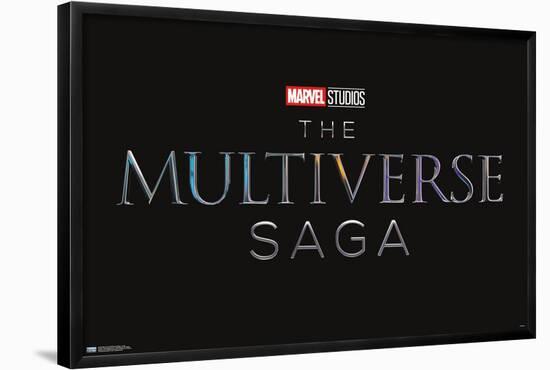 Marvel The Multiverse Saga - Logo-Trends International-Framed Poster