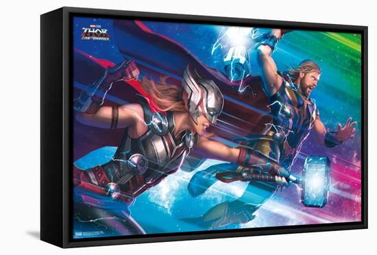 Marvel Thor: Love and Thunder - Bifrost-Trends International-Framed Stretched Canvas