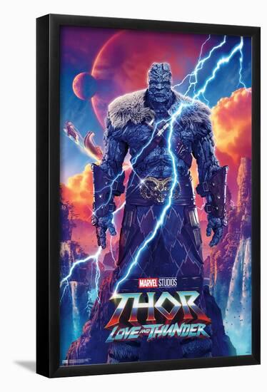 Marvel Thor: Love and Thunder - Korg One Sheet-Trends International-Framed Poster