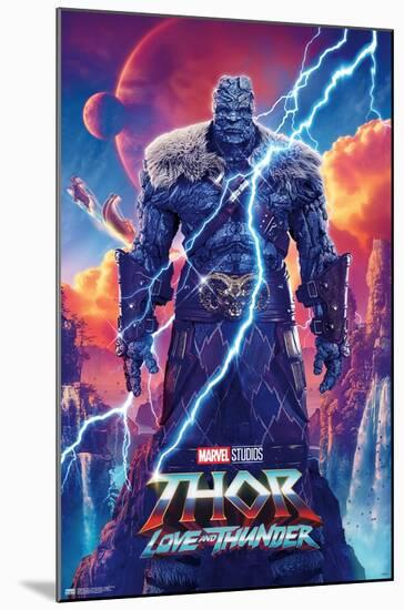 Marvel Thor: Love and Thunder - Korg One Sheet-Trends International-Mounted Poster