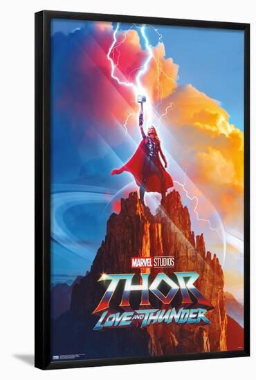 Marvel Thor: Love and Thunder - Mighty Thor One Sheet-Trends International-Framed Poster