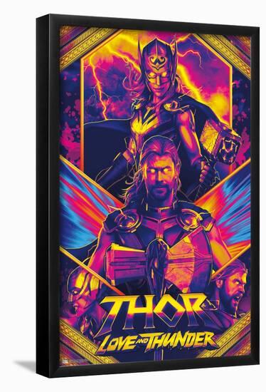 Marvel Thor: Love and Thunder - Neon-Trends International-Framed Poster