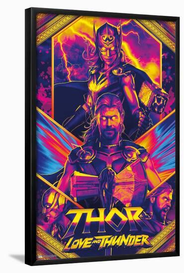 Marvel Thor: Love and Thunder - Neon-Trends International-Framed Poster