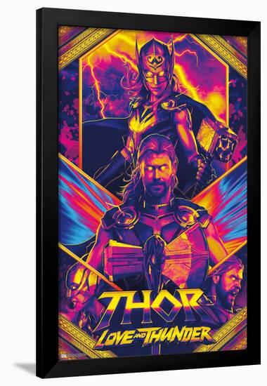 Marvel Thor: Love and Thunder - Neon-Trends International-Framed Poster