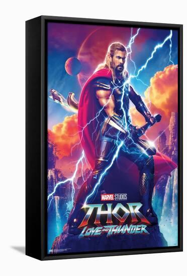 Marvel Thor: Love and Thunder - Thor Odinson One Sheet-Trends International-Framed Stretched Canvas