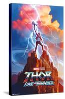 Marvel Thor: Love and Thunder - Thor One Sheet-Trends International-Stretched Canvas