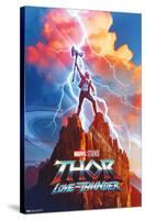 Marvel Thor: Love and Thunder - Thor One Sheet-Trends International-Stretched Canvas