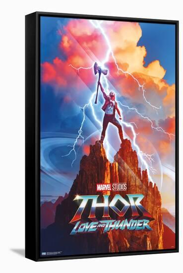 Marvel Thor: Love and Thunder - Thor One Sheet-Trends International-Framed Stretched Canvas