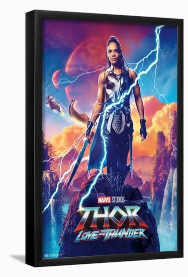 Marvel Thor: Love and Thunder - Valkyrie One Sheet-Trends International-Framed Poster