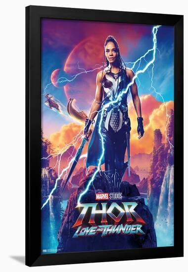 Marvel Thor: Love and Thunder - Valkyrie One Sheet-Trends International-Framed Poster