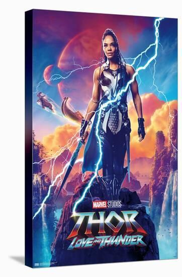 Marvel Thor: Love and Thunder - Valkyrie One Sheet-Trends International-Stretched Canvas