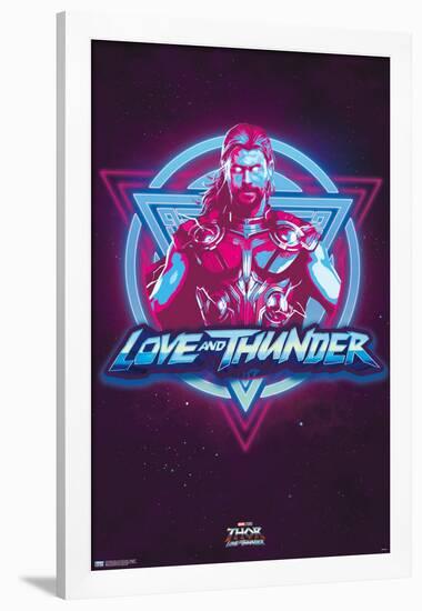 Marvel Thor: Love and Thunder - Vaporwave-Trends International-Framed Poster