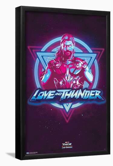 Marvel Thor: Love and Thunder - Vaporwave-Trends International-Framed Poster