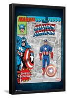 Marvel Toy Vault - Captain America-Trends International-Framed Poster