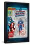 Marvel Toy Vault - Captain America-Trends International-Framed Poster