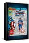 Marvel Toy Vault - Captain America-Trends International-Framed Stretched Canvas