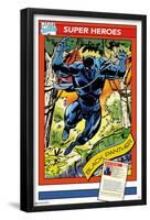 Marvel Trading Cards - Black Panther-Trends International-Framed Poster
