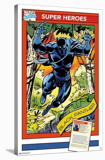 Marvel Trading Cards - Black Panther-Trends International-Stretched Canvas