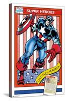 Marvel Trading Cards - Captain America-Trends International-Stretched Canvas