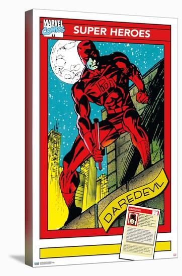 Marvel Trading Cards - Daredevil-Trends International-Stretched Canvas