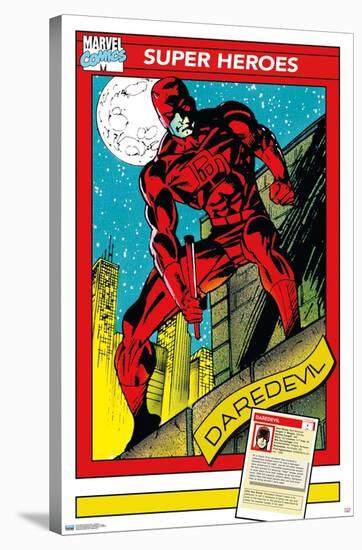 Marvel Trading Cards - Daredevil-Trends International-Stretched Canvas