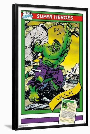 Marvel Trading Cards - Hulk-Trends International-Framed Poster