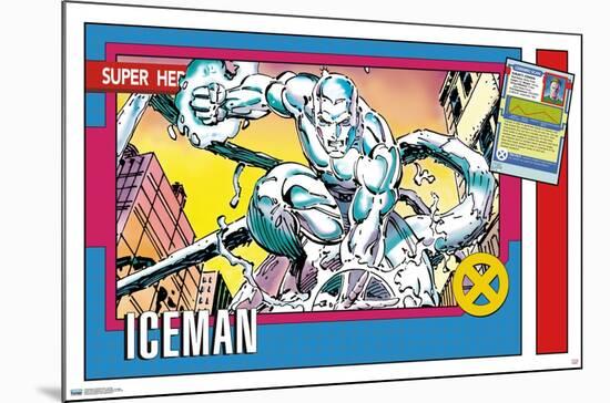 Marvel Trading Cards - Iceman-Trends International-Mounted Poster