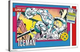 Marvel Trading Cards - Iceman-Trends International-Stretched Canvas