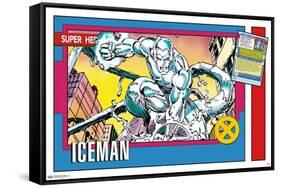 Marvel Trading Cards - Iceman-Trends International-Framed Stretched Canvas