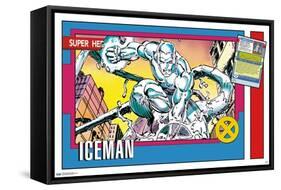 Marvel Trading Cards - Iceman-Trends International-Framed Stretched Canvas