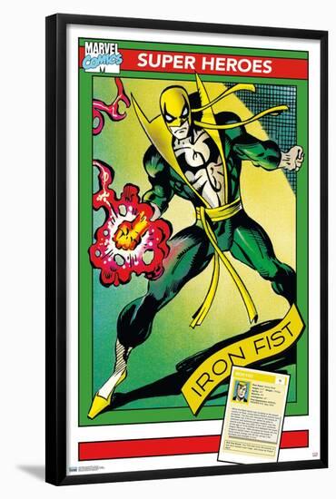 Marvel Trading Cards - Iron Fist-Trends International-Framed Poster