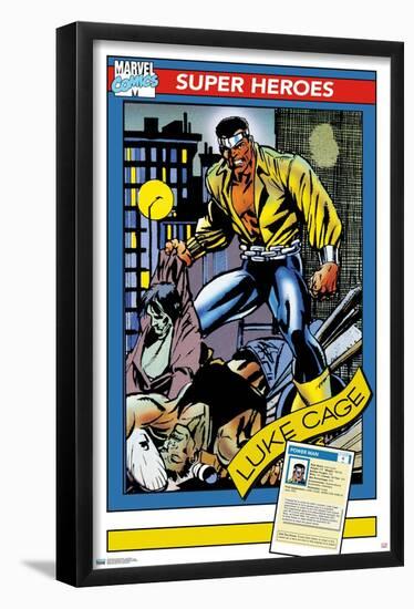 Marvel Trading Cards - Luke Cage-Trends International-Framed Poster