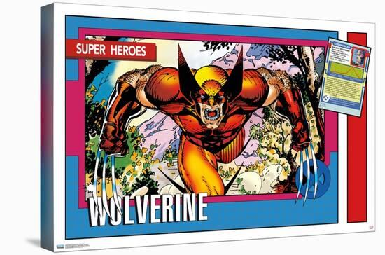 Marvel Trading Cards - Wolverine-Trends International-Stretched Canvas