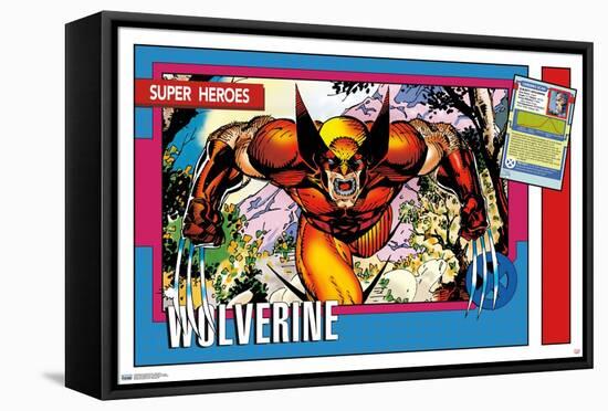 Marvel Trading Cards - Wolverine-Trends International-Framed Stretched Canvas