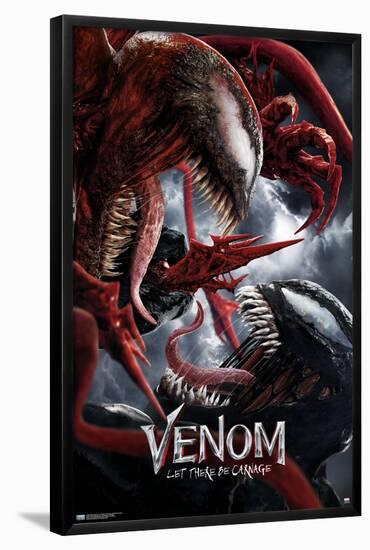 Marvel Venom: Let There be Carnage - Battle One Sheet-Trends International-Framed Poster